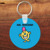 Herr Mischief | Lächeln fröhlich Schlüsselanhänger (Rückseite)