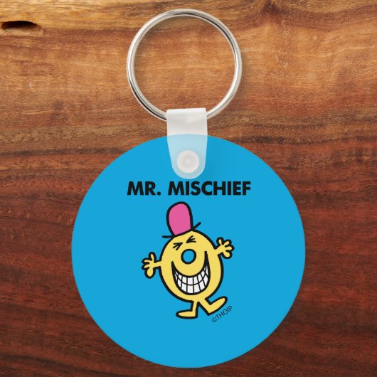 Herr Mischief | Lächeln fröhlich Schlüsselanhänger (Vorderseite)