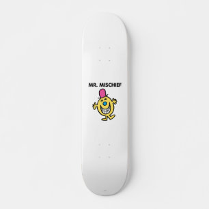 Herr Mischief Lächeln fröhlich Skateboard