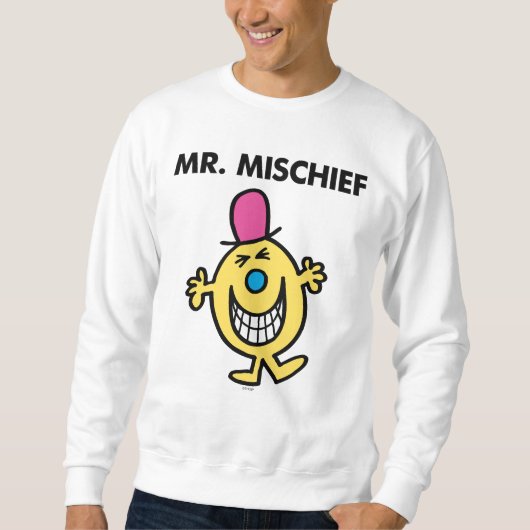 Herr Mischief | Lächeln fröhlich Sweatshirt (Vorderseite)