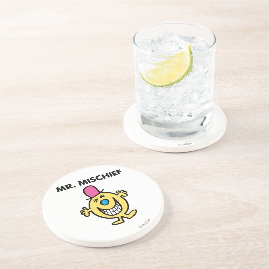 Herr Mischief | Lächeln fröhlich Untersetzer (Seite)