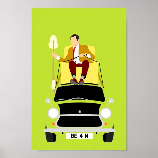 Herr Mister Bean Classic Mini Car Poster (Vorne)
