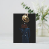 Herr mit Grammophonkopf Postkarte (Stehend Vorderseite)