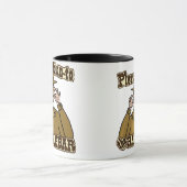 Herr mit Oberlippenbart Tasse (Zentrum)
