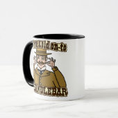 Herr mit Oberlippenbart Tasse (Vorderseite Links)