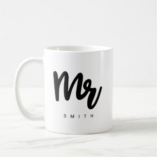 Herr Moderne Typografie Personalisierbare Kaffe Kaffeetasse
