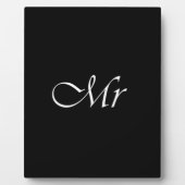 Herr Monogram Fotoplatte (Vorderseite)