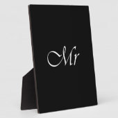 Herr Monogram Fotoplatte (Seite)