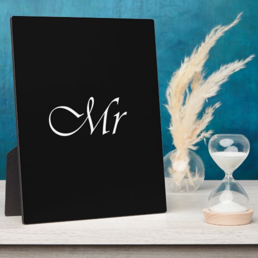 Herr Monogram Fotoplatte (Seite)