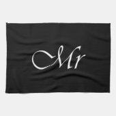 Herr Monogram Küchentuch (Horizontal)