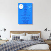 Herr Moon Personalize Name 18" x 27" Leinwanddruck (Insitu (Schlafzimmer))