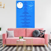 Herr Moon Personalize Name 18" x 27" Leinwanddruck (Insitu (Wohnzimmer))