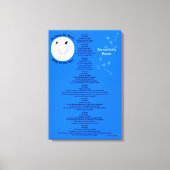 Herr Moon Personalize Name 18" x 27" Leinwanddruck (Vorderseite)