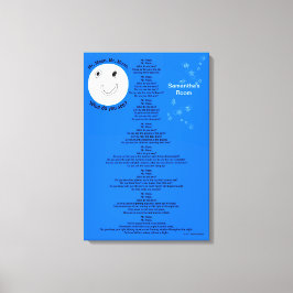 Herr Moon Personalize Name 18" x 27" Leinwanddruck