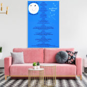 Herr Moon Personalize Name 18" x 27" Leinwanddruck (Insitu (Wohnzimmer))