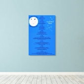 Herr Moon Personalize Name 18" x 27" Leinwanddruck (Insitu (Holzboden))