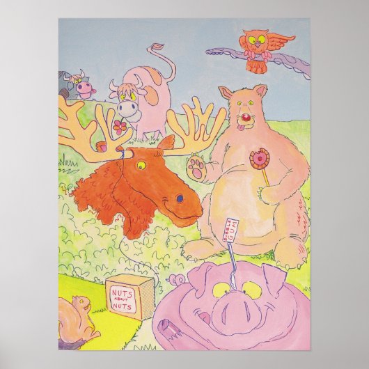 Herr Moose and Friends (Teil 1 eines Triptychons) Poster (Vorne)