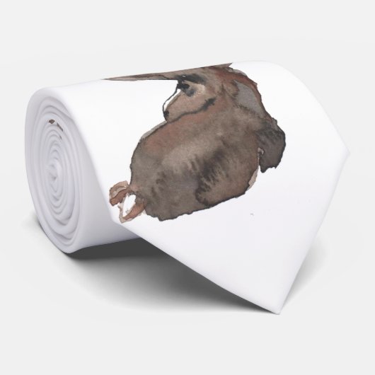 Herr Moose Has ein Auge auf Ihnen Krawatte (Gerollt)