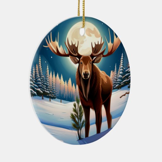 Herr Moose Keramik Ornament (Rechts)