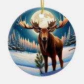 Herr Moose Keramik Ornament (Vorne)