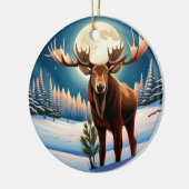 Herr Moose Keramik Ornament (Links)