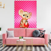 Herr Mouse Leinwanddruck (Insitu (Wohnzimmer))