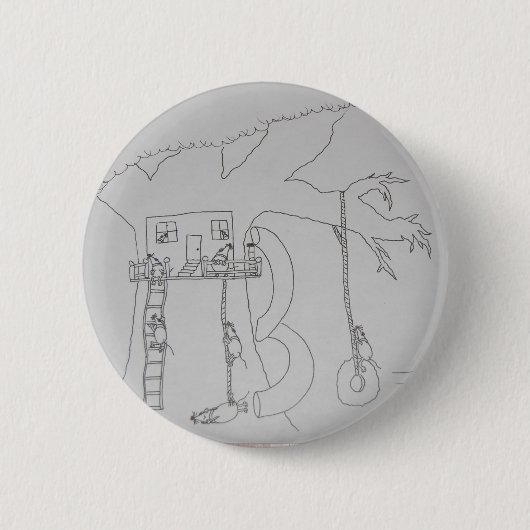 Herr Mouse Treehouse Button (Vorderseite)