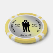 Herr & Mr. Bachelor Party Yellow Pokerchips (Einzeln)