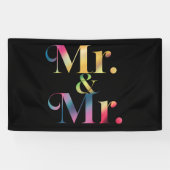 Herr & Mr. Gay Bachelor Party Gay Marriage Banner (Horizontal)