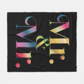 Herr & Mr. Gay Bachelor Party Gay Marriage Fleecedecke (Vorderseite (Horizontal))