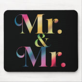Herr & Mr. Gay Bachelor Party Gay Marriage Mousepad (Vorne)