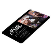 Herr & Mr. Script - Save the Date mit Foto Magnet (Linke Seite)