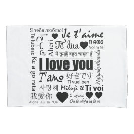Herr & Mrs. 22 Ways to Say I Liebe You Pillow Set Kissenbezug