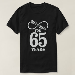 Herr & Mrs. 65 Jahre 65 Jahre Hochzeit T-Shirt