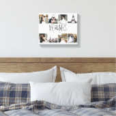 Herr & Mrs. Aight Foto Hand Letter Monogram Leinwanddruck (Insitu (Schlafzimmer))