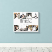 Herr & Mrs. Aight Foto Hand Letter Monogram Leinwanddruck (Insitu (Holzboden))