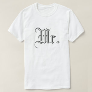 Herr & Mrs. Blackletter T-Shirt