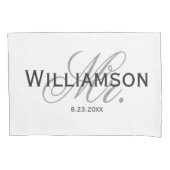 Herr & Mrs. Bride & Groom New Custom Set Kissenbezug (Vorderseite-Links)