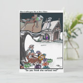 Herr & Mrs. Claus Feiertagskarte (Stehend Vorderseite)