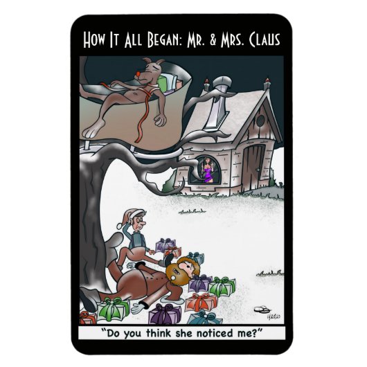 Herr & Mrs Claus How it All Began Poster Magnet (Vertikal)