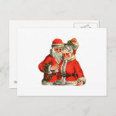 Herr & Mrs. Claus Postkarte (Vorne/Hinten)