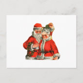 Herr & Mrs. Claus Postkarte (Vorderseite)