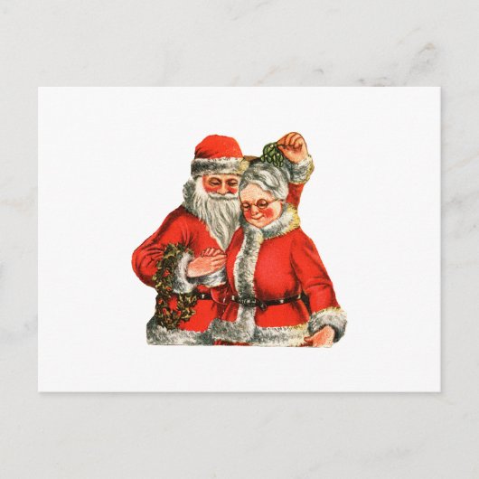 Herr & Mrs. Claus Postkarte (Vorderseite)