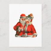 Herr & Mrs. Claus Postkarte (Vorderseite)