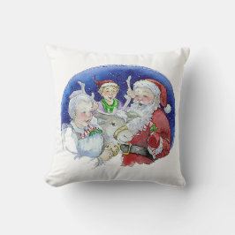 Herr & Mrs. Claus Throw Pillow Kissen
