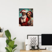 Herr & Mrs. Claus Wall Poster (Heimbüro)