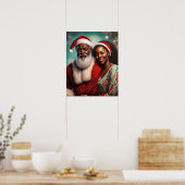 Herr & Mrs. Claus Wall Poster (Küche)