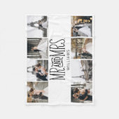 Herr & Mrs. Eight Foto Handschrift Custom Fleecedecke (Vorderseite)