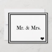 Herr & Mrs. Einladung (Vorderseite)