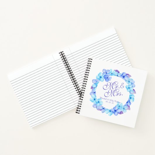 Herr & Mrs. Elegant Floral Wedding | Gästebuch Notizblock (Innenseite)